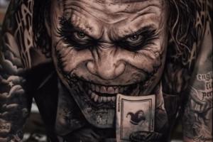 震撼!加纳乔新增文身——满背“小丑”🤡配图